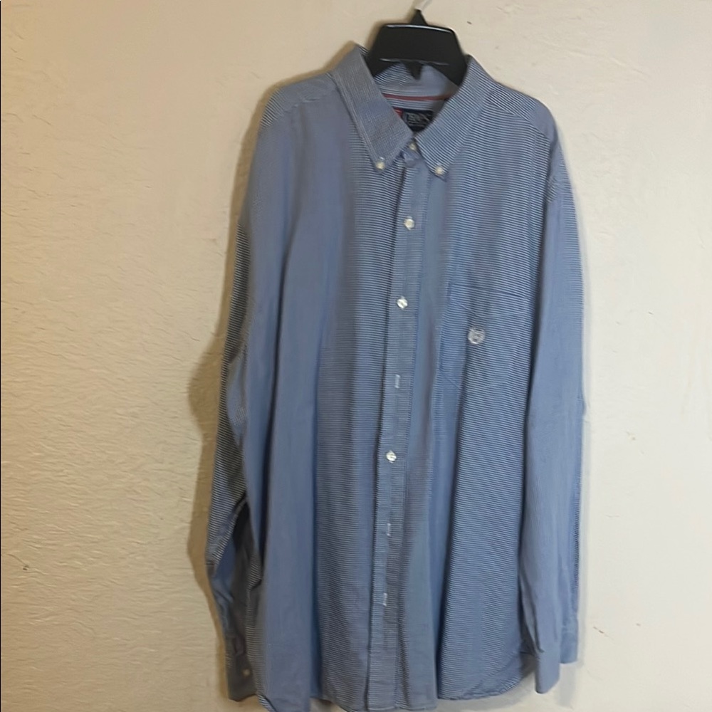 Men's CHAPS Blue Button-Up Shirt